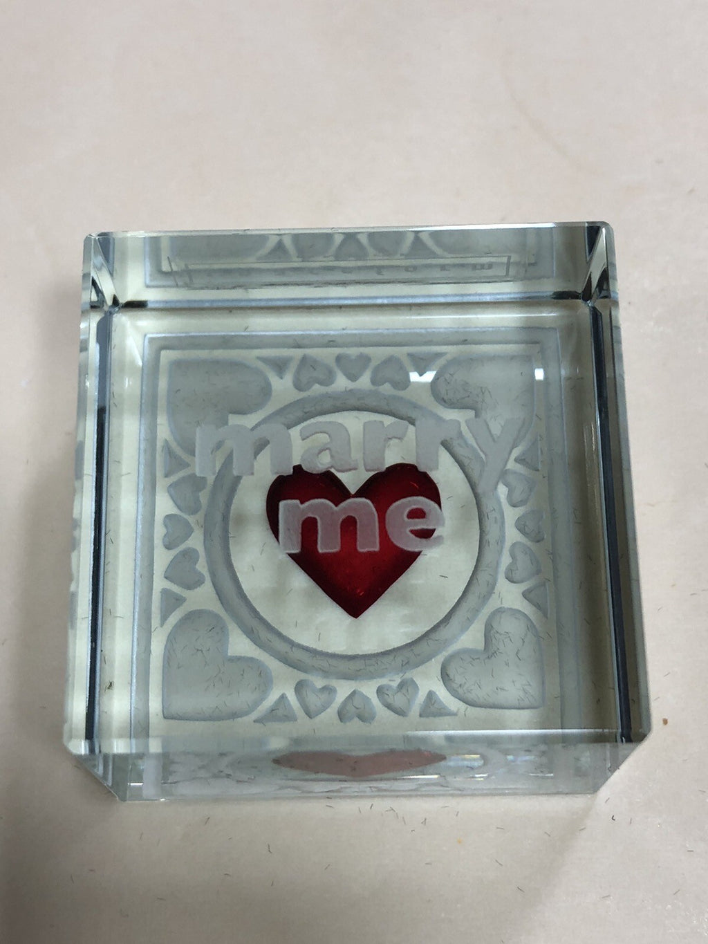 Spaceform Text Token Cube Marry Me