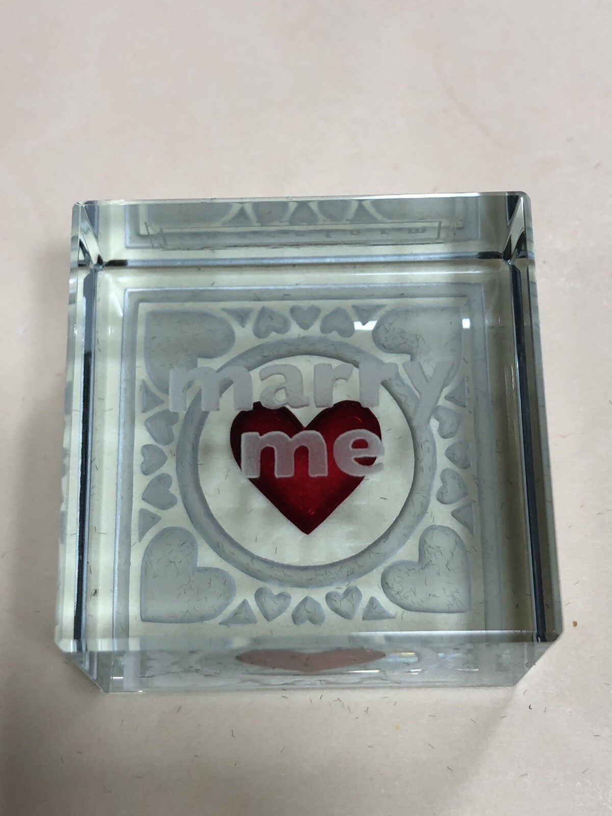 Spaceform Text Token Cube Marry Me