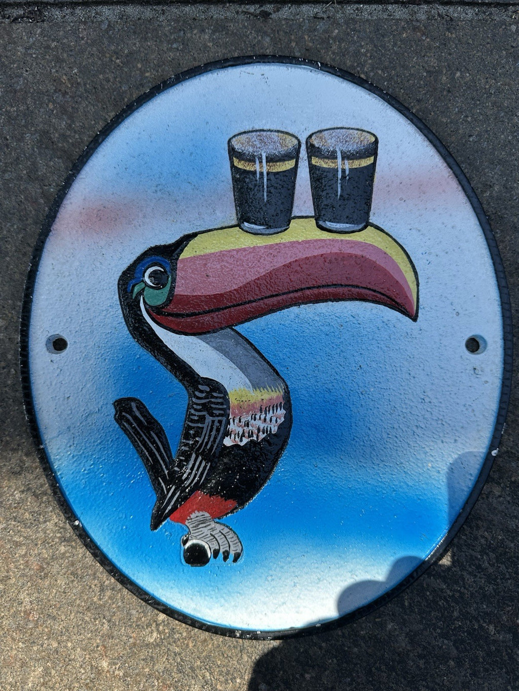 Guinness Toucan Cast Iron Sign