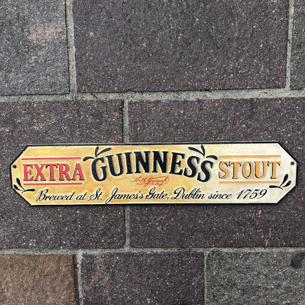 Guinness Extra Stout Cast Iron Sign 