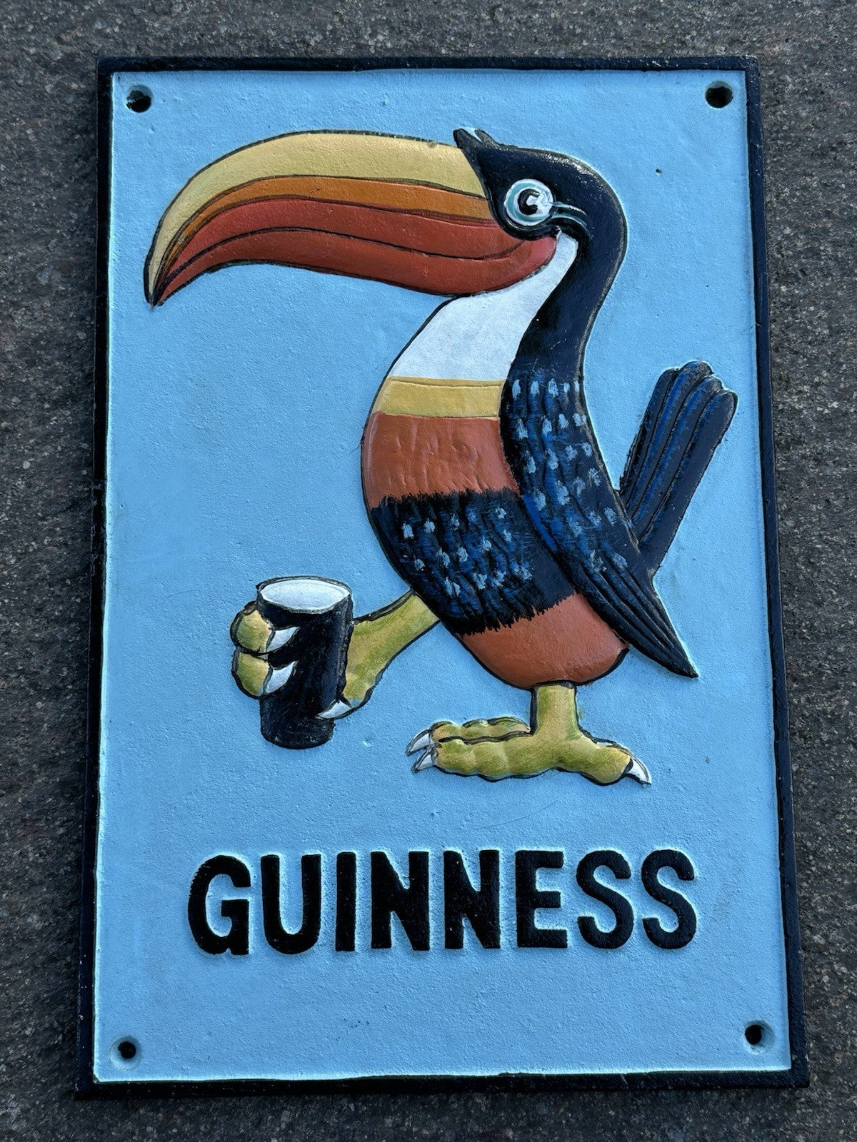 Guinness Cast Iron Sign 