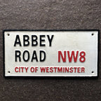 Abbey Road Cast Iron Sign 