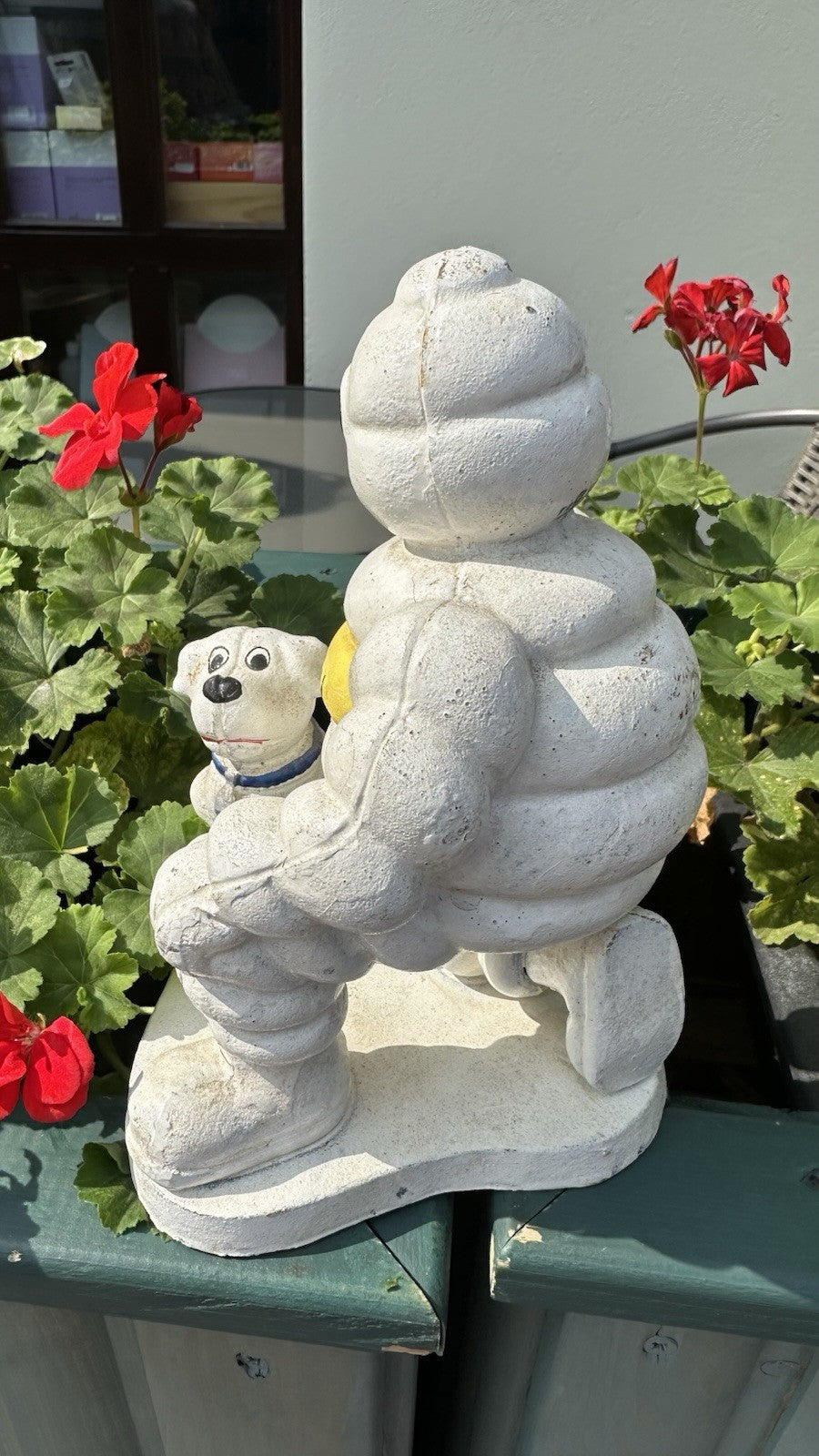 Michelin Man With Dog Cast Iron 