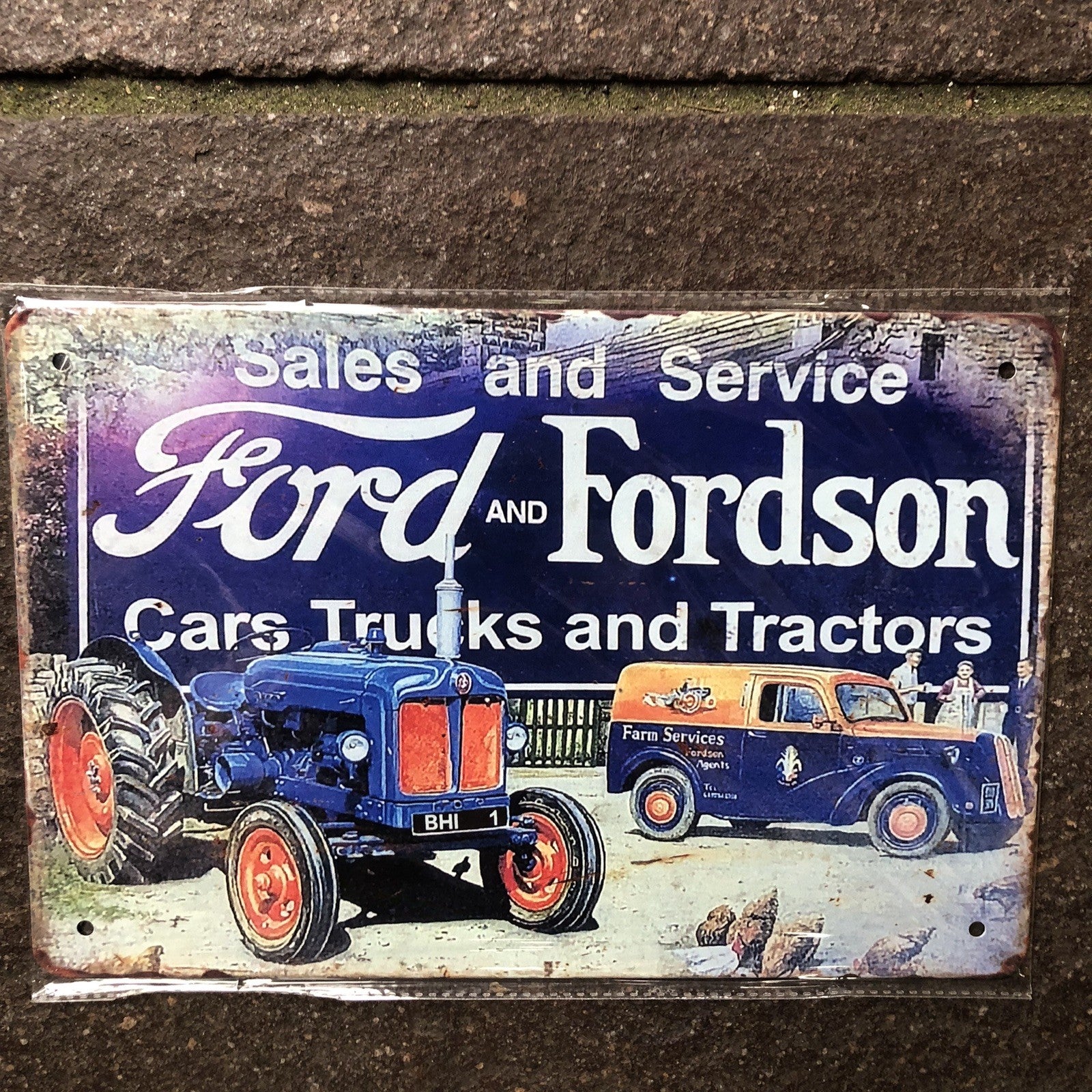 Ford And Fordson Metal Sign 
