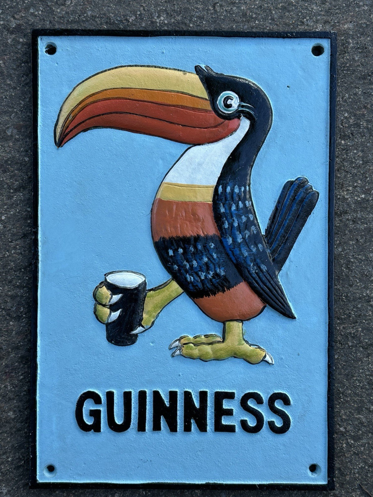 Guinness Cast Iron Sign 
