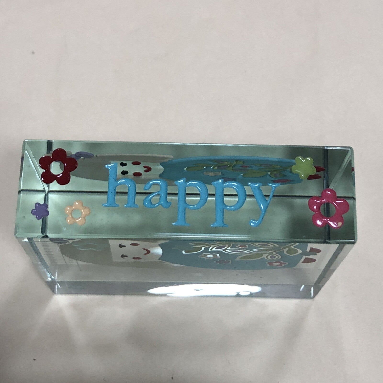 Spaceform Happy Lady Glass Block Overseas Post Available