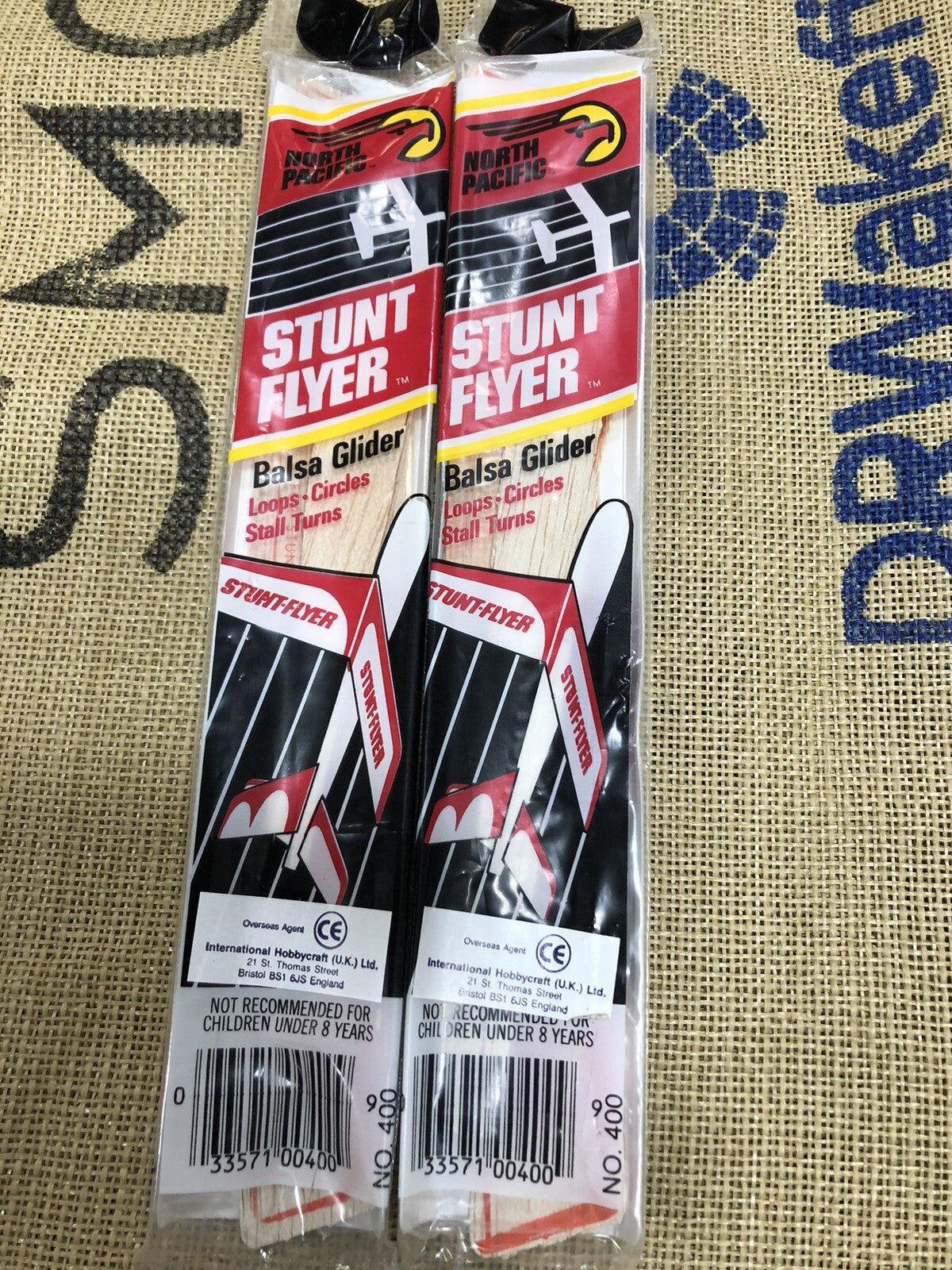 North Pacific Stunt Flyers X 2 Balsa Gliders