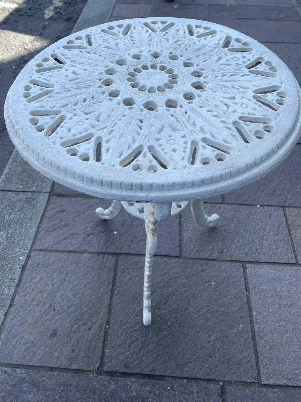 Victorian Style Cast Iron Tea Table 