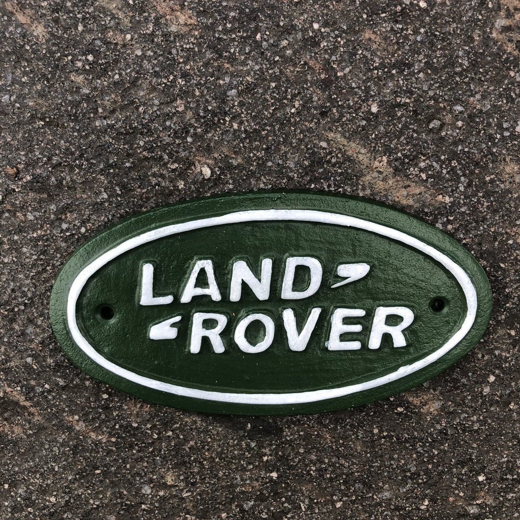 Landrover Cast Iron Sign