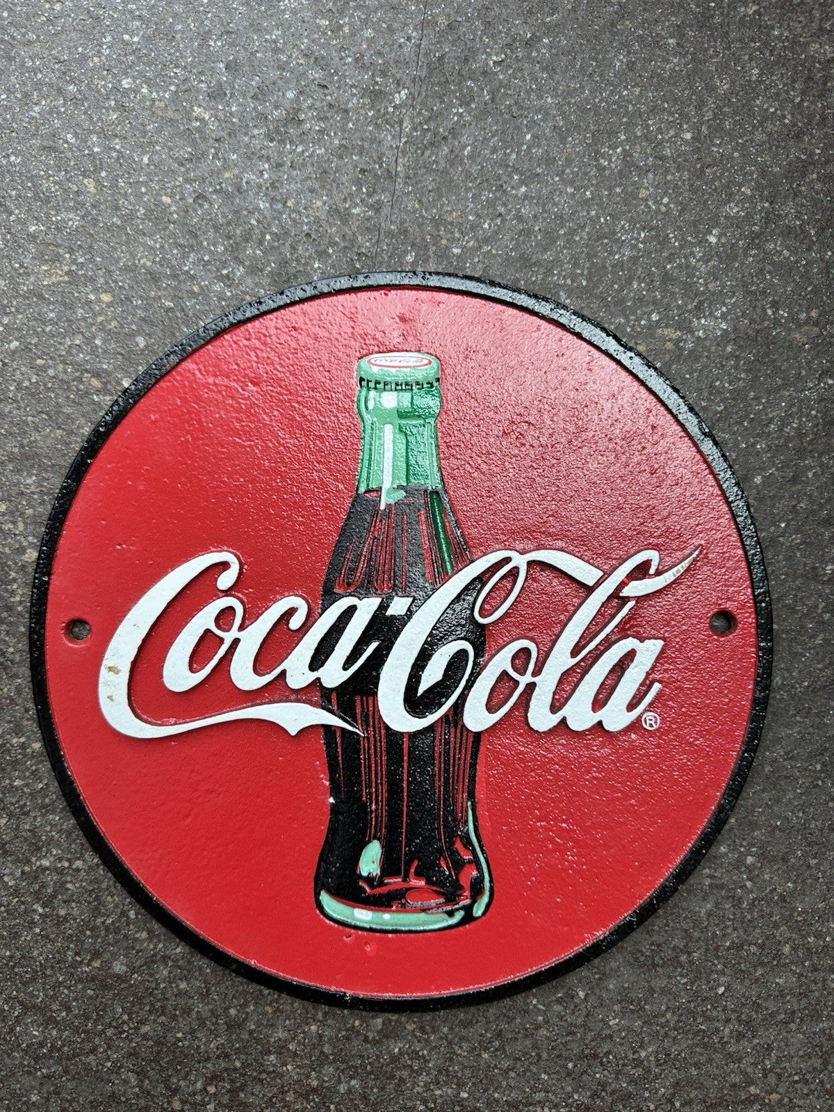 Coca Cola Cast Iron Sign 