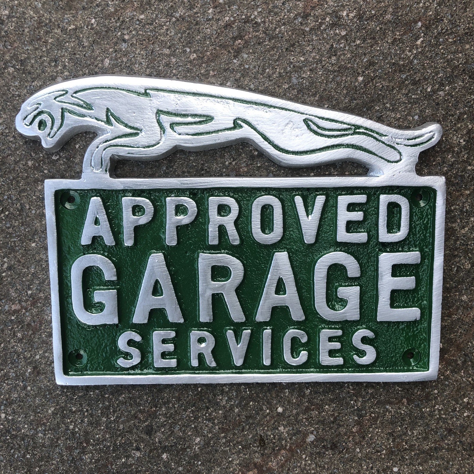 Jaguar Approved Garage Services Aluminium Sign