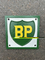 BP Cast Iron Sign