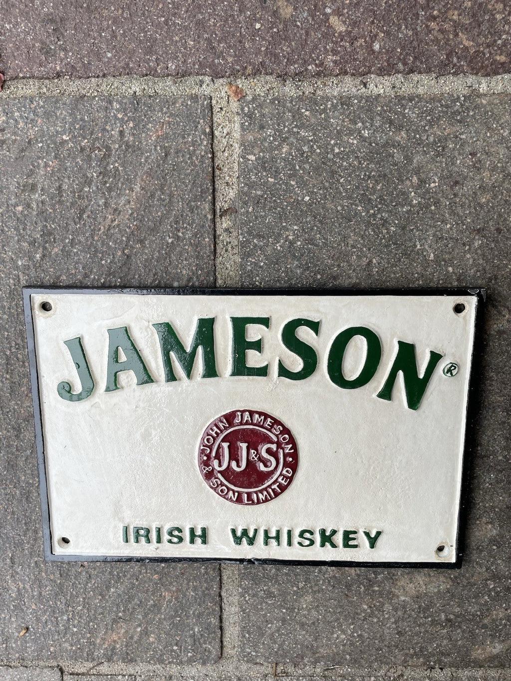 Jameson Irish Whiskey Cast Iron Sign