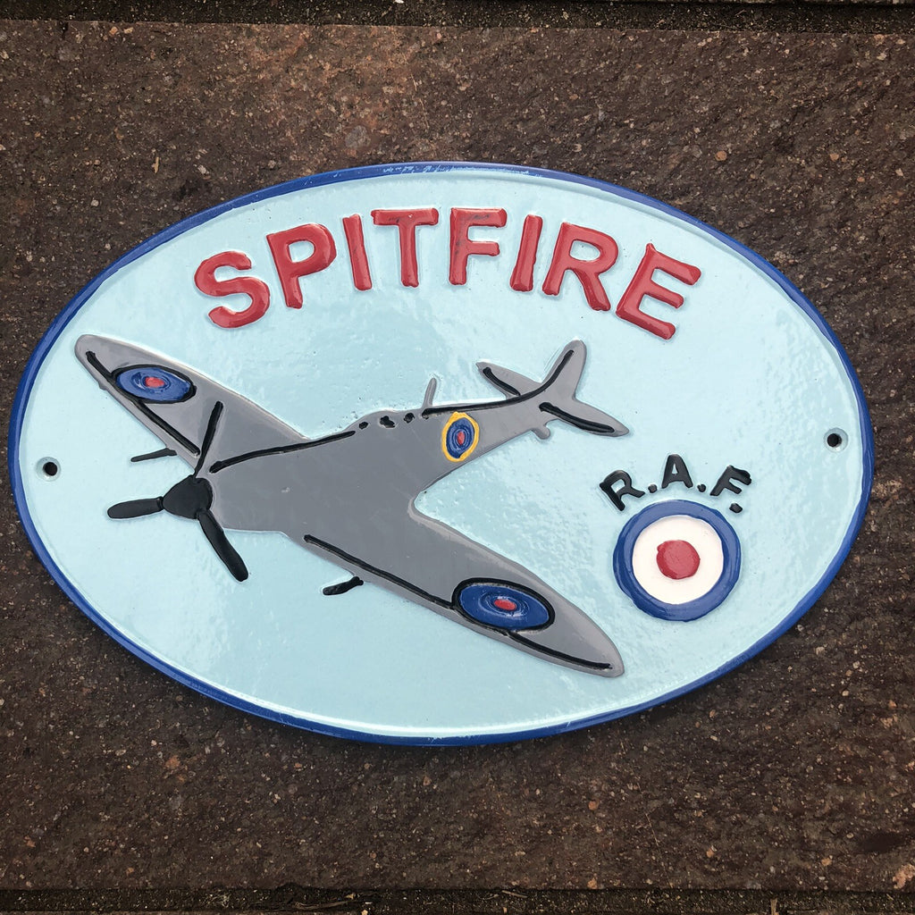 Spitfire Aluminium Sign