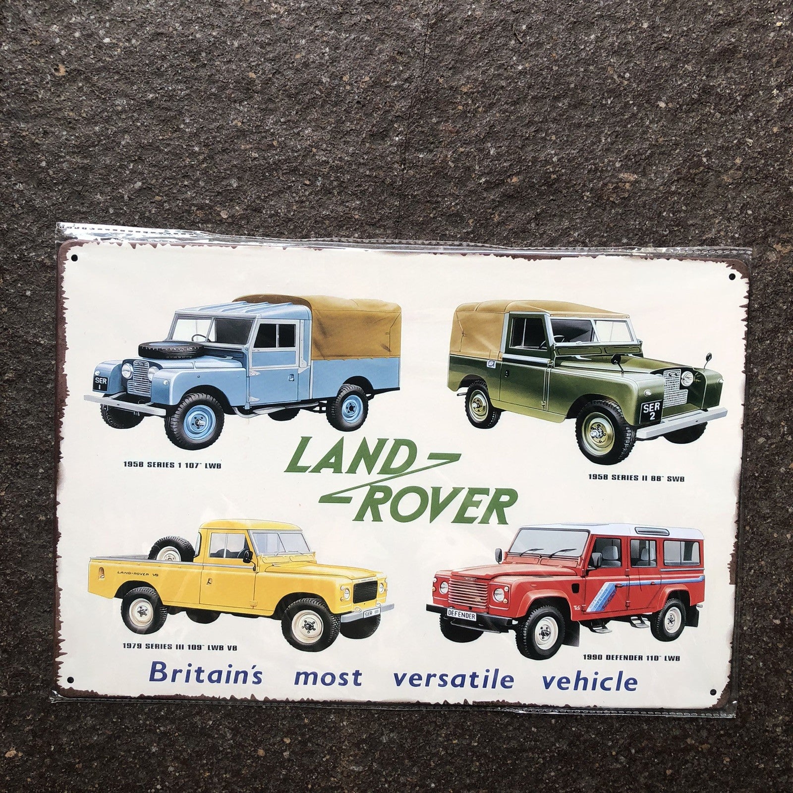 Land Rover Metal Sign 