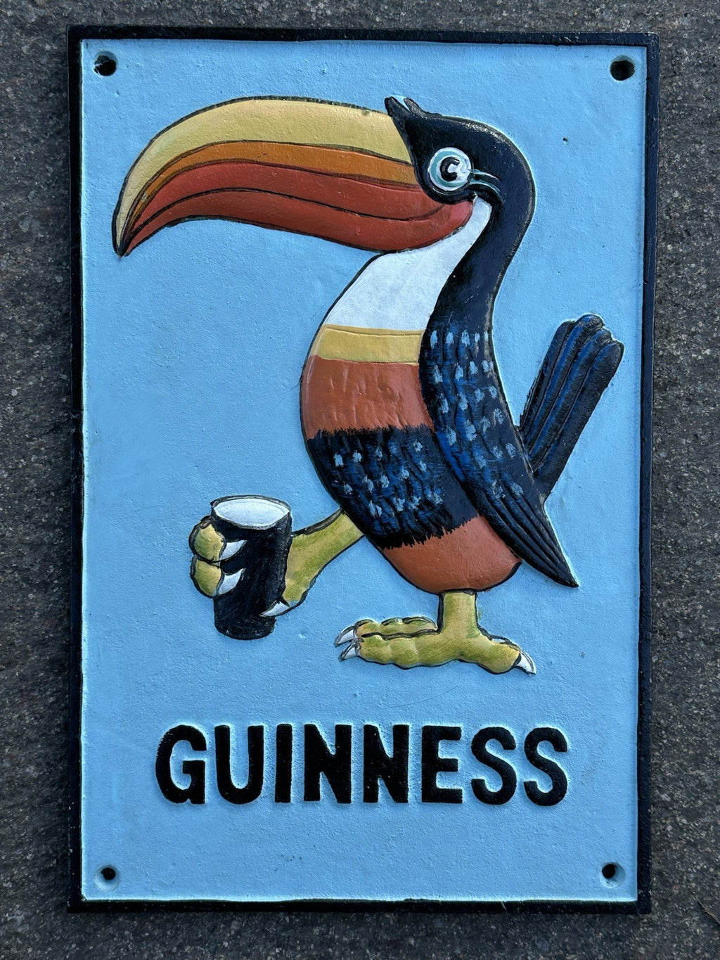 Guinness Cast Iron Sign 