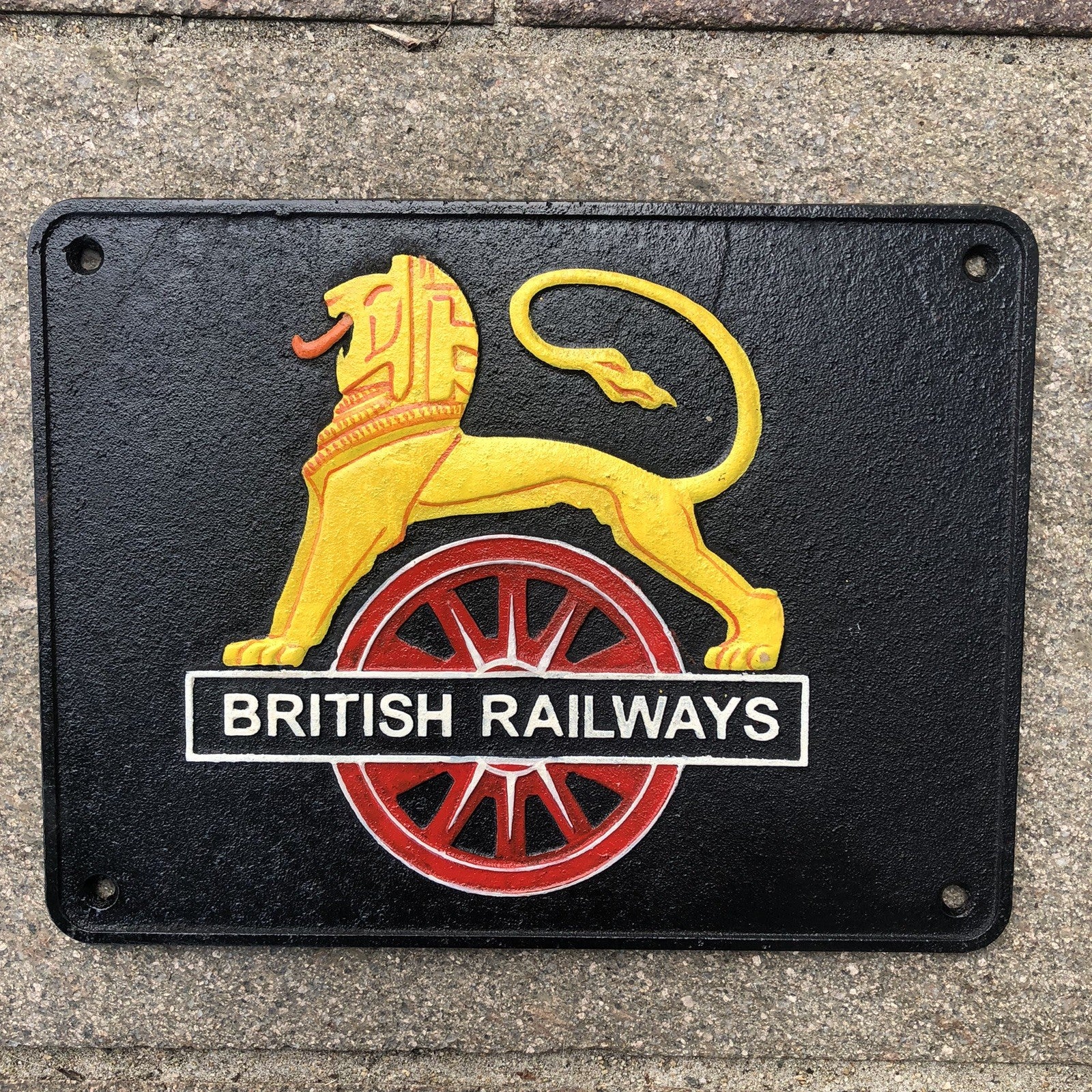 British Railways Cast Iron Sign 