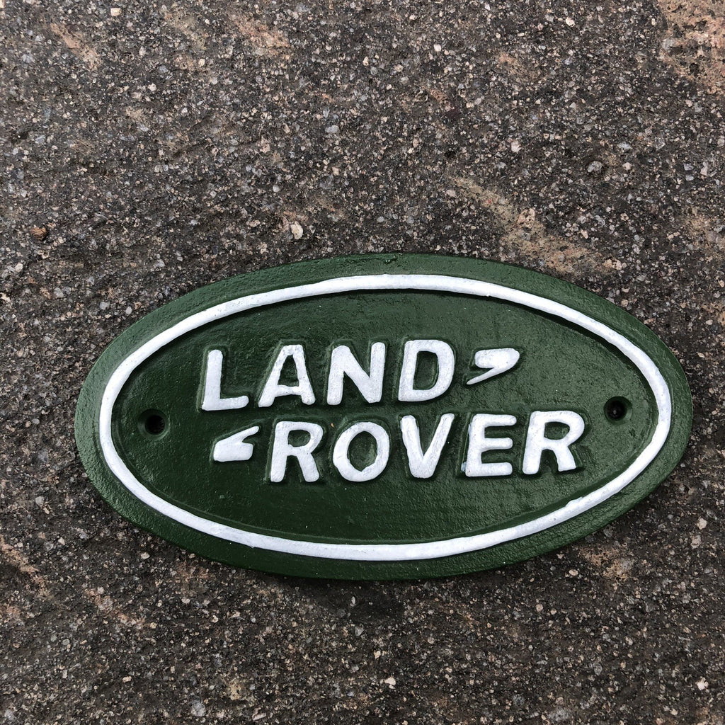 Landrover Cast Iron Sign