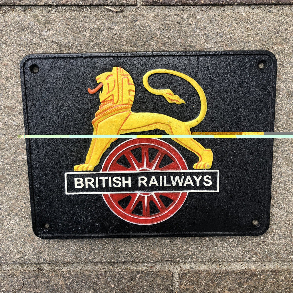 British Railways Cast Iron Sign 