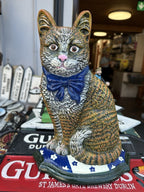 cast iron cat door stop