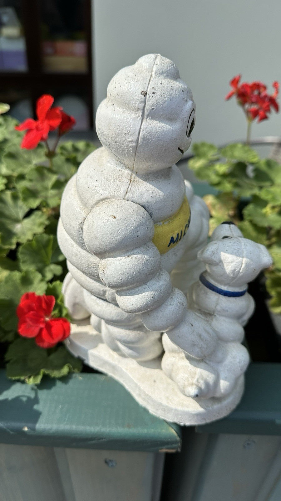 Michelin Man With Dog Cast Iron 