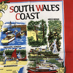 South Wales Coast Vintage Tea Towel
