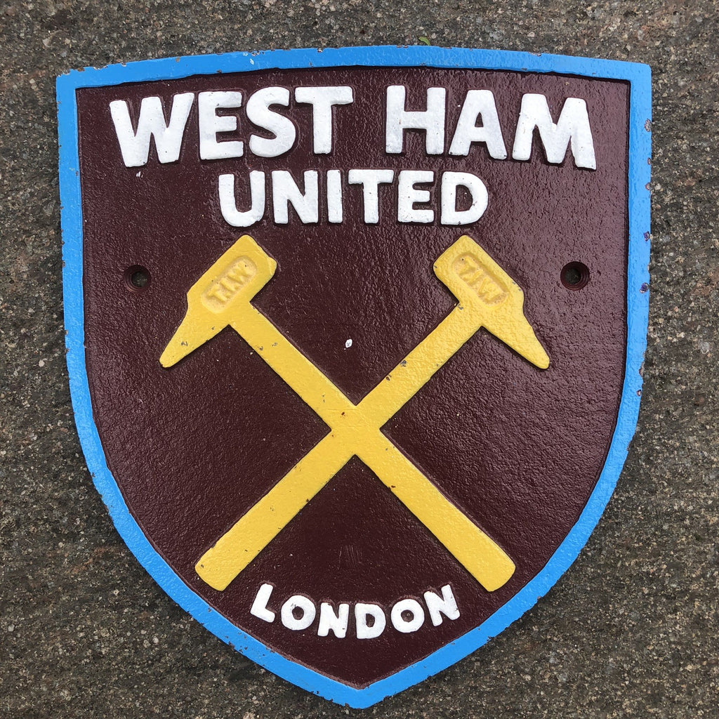 West Ham United Cast Iron Sign