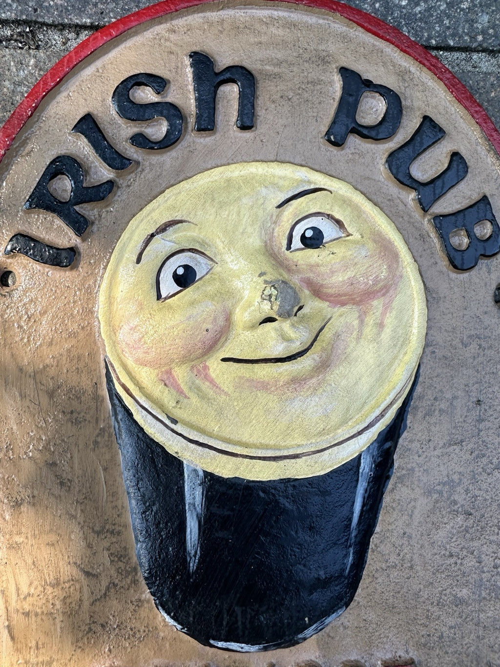 Guinness Irish Pub Cast Iron Sign 