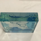 Spaceform Gemini Glass Block 3 Inches Square Boxed
