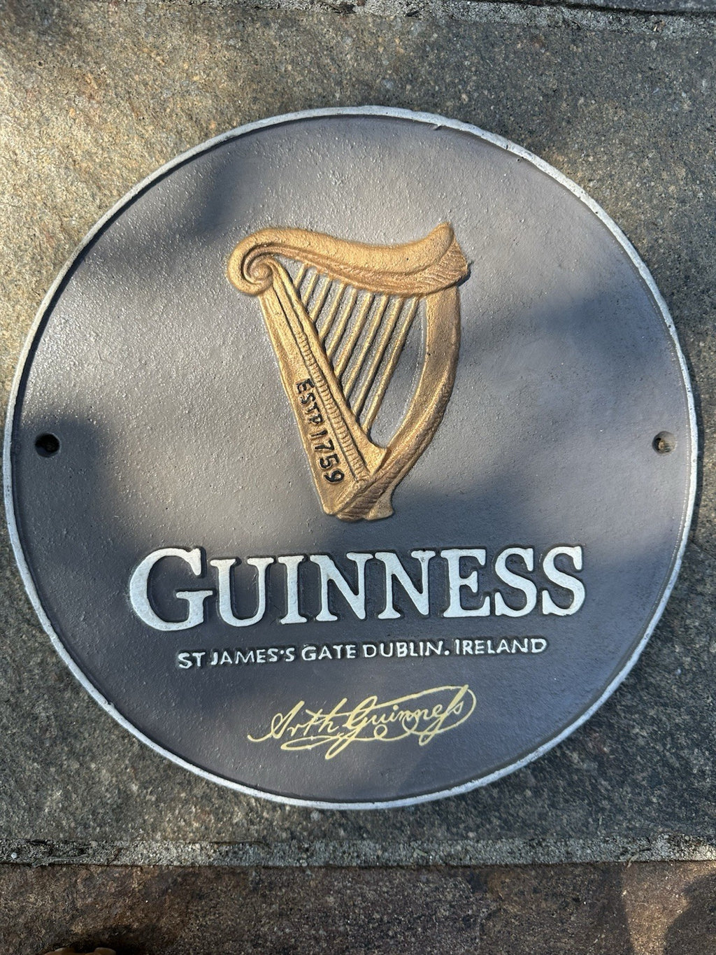 Guinness Cast Iron Sign