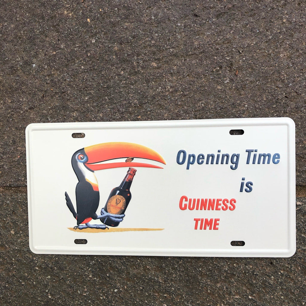 Opening Time Is Guinness Time Metal Sign