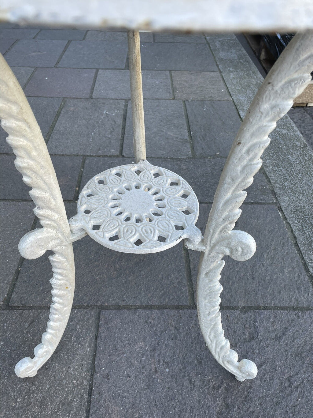 Victorian Style Cast Iron Tea Table 