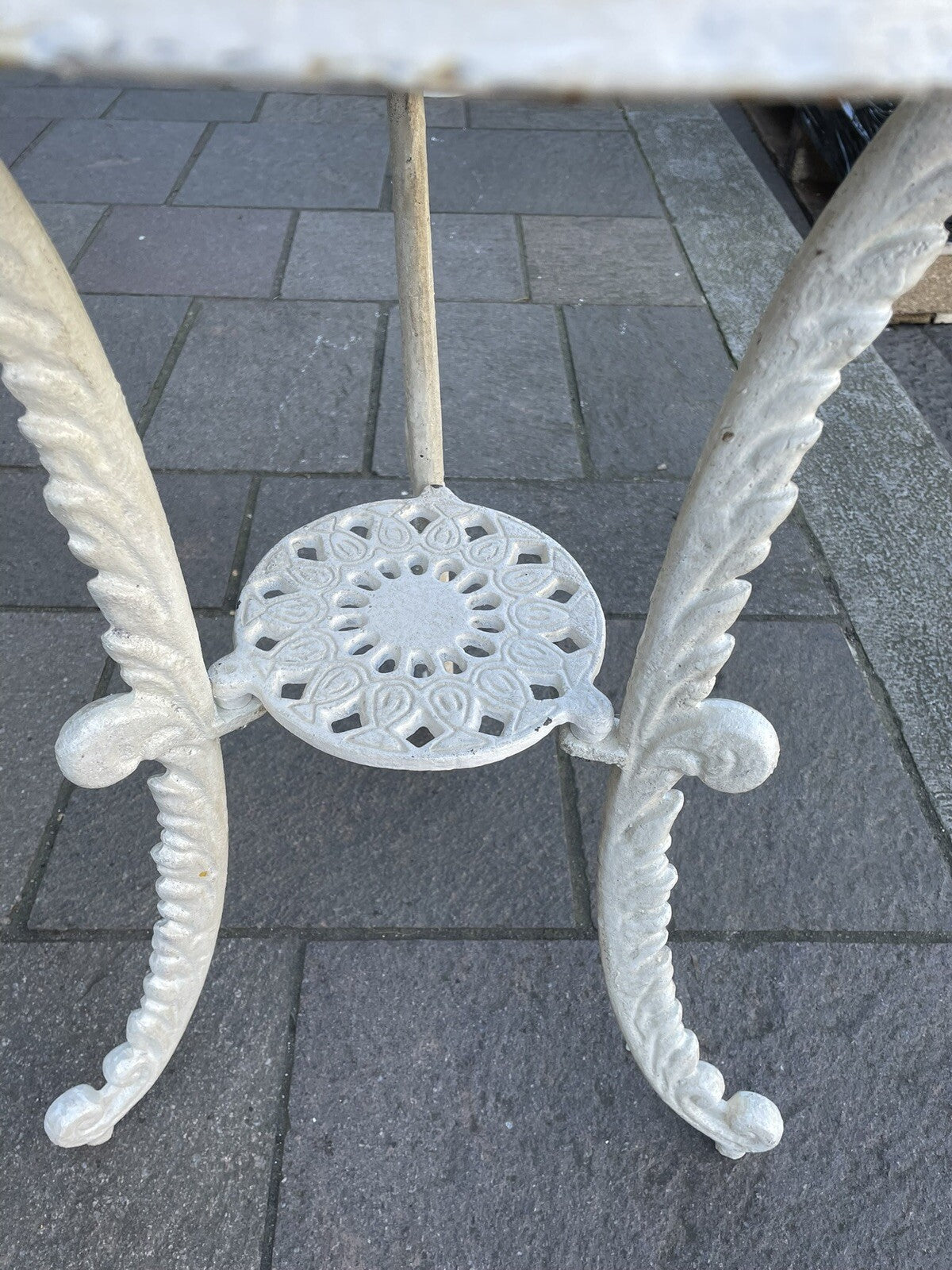 Victorian Style Cast Iron Tea Table 