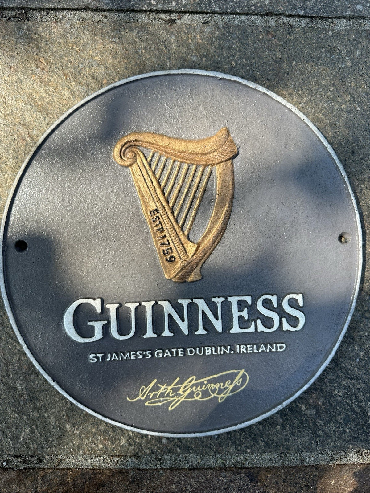 Guinness Cast Iron Sign