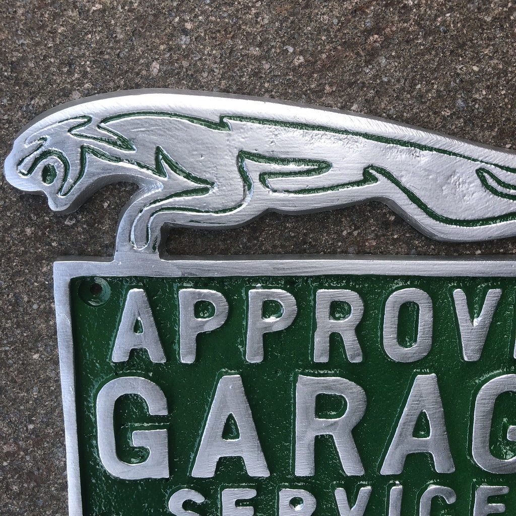 Jaguar Approved Garage Services Aluminium Sign