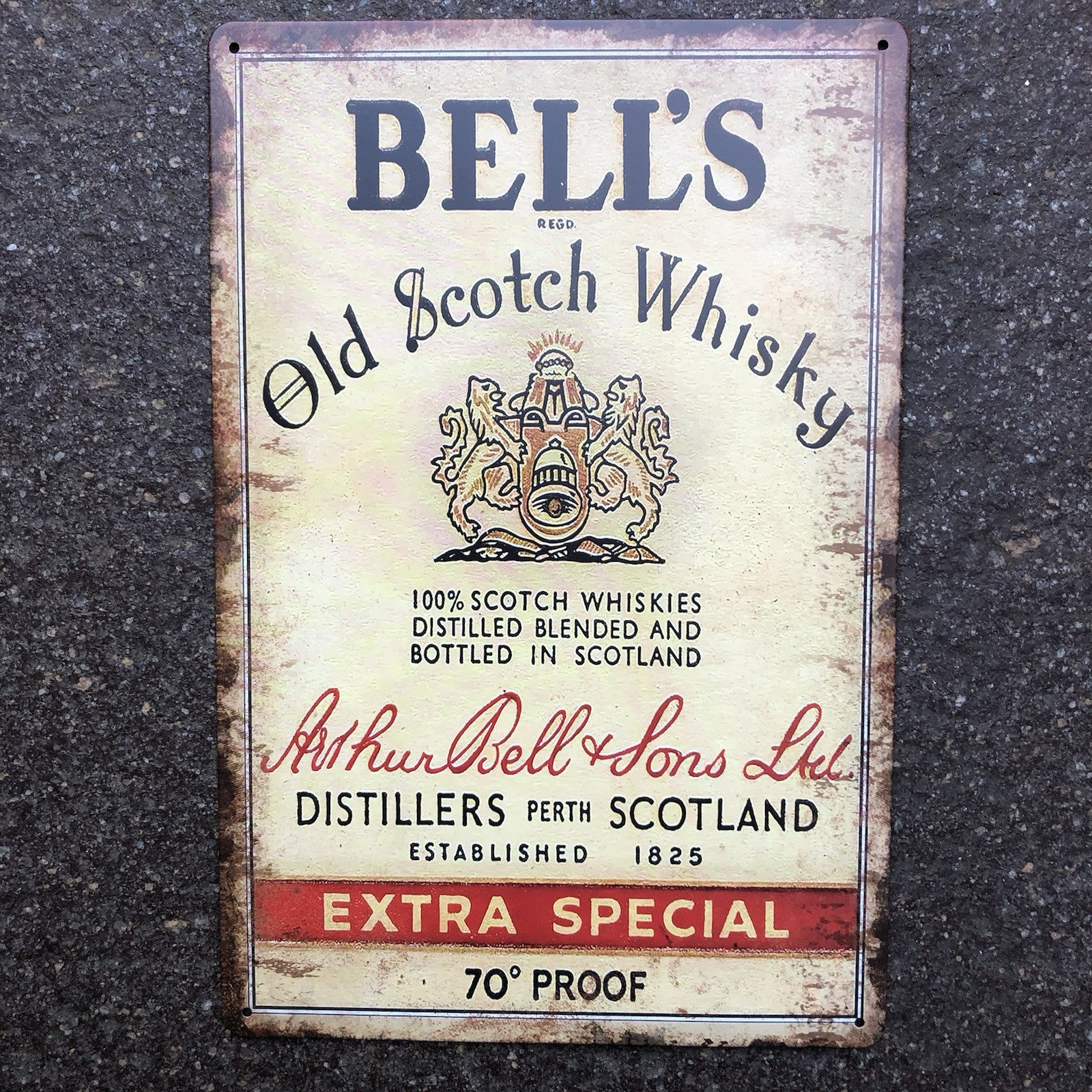 Bells Old Scotch Whisky Metal Sign New Design