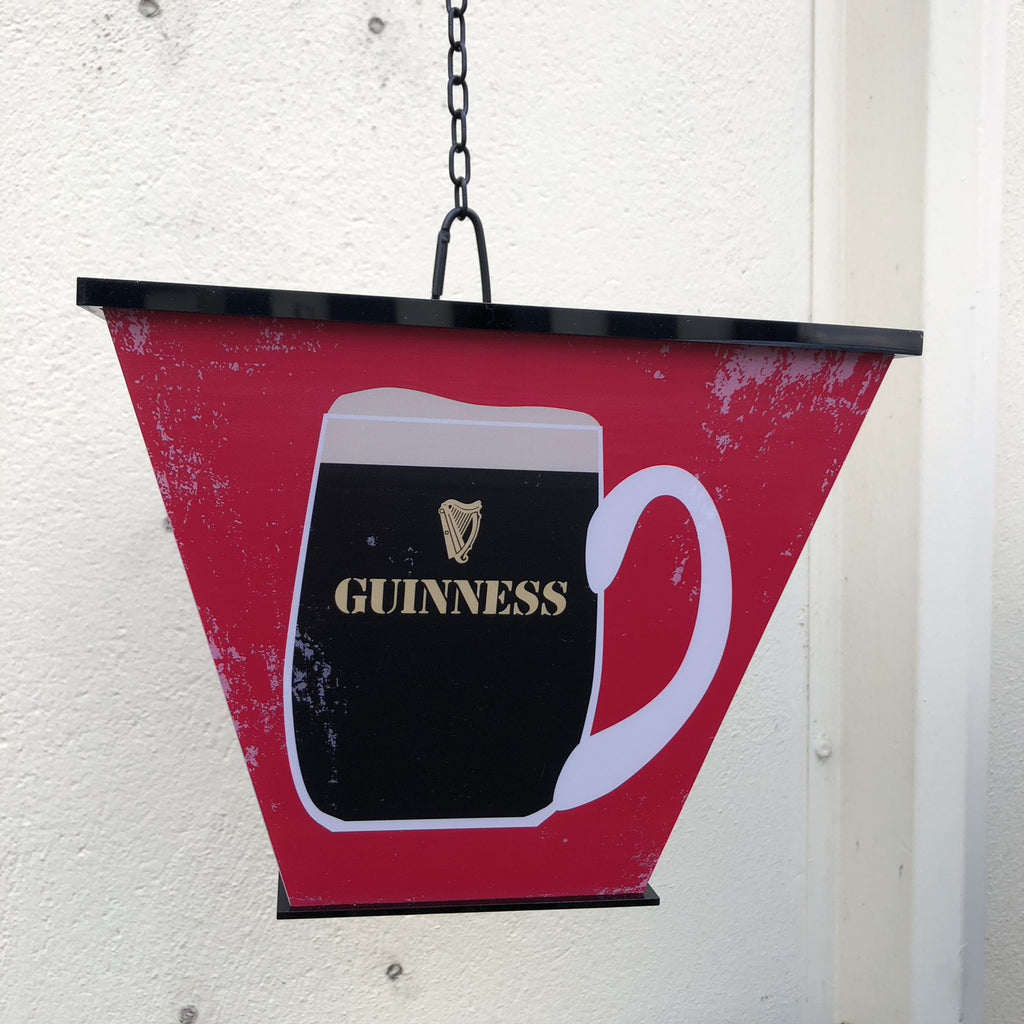 Guinness/ Smithwicks Four Sided Hanging Light