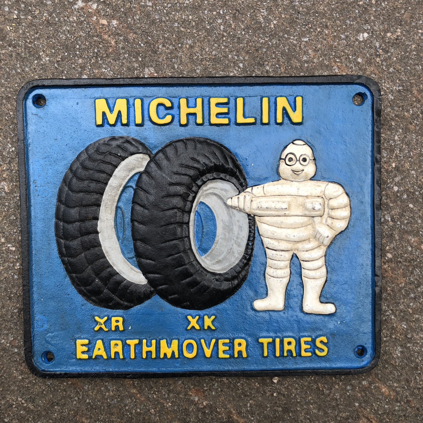 Michelin Earthmover Tires Cast Iron Sign