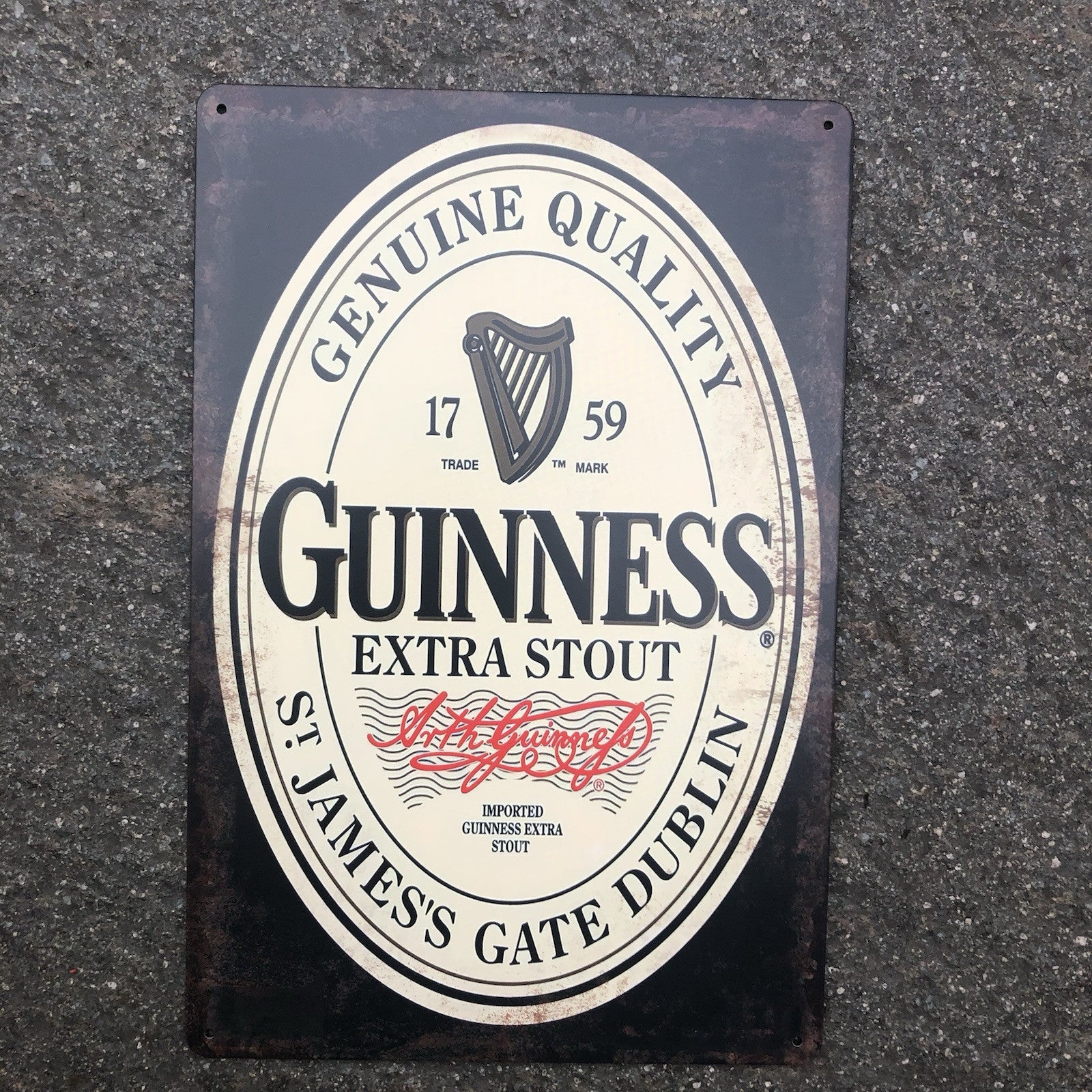 Guinness Extra Stout  Metal Sign New Design