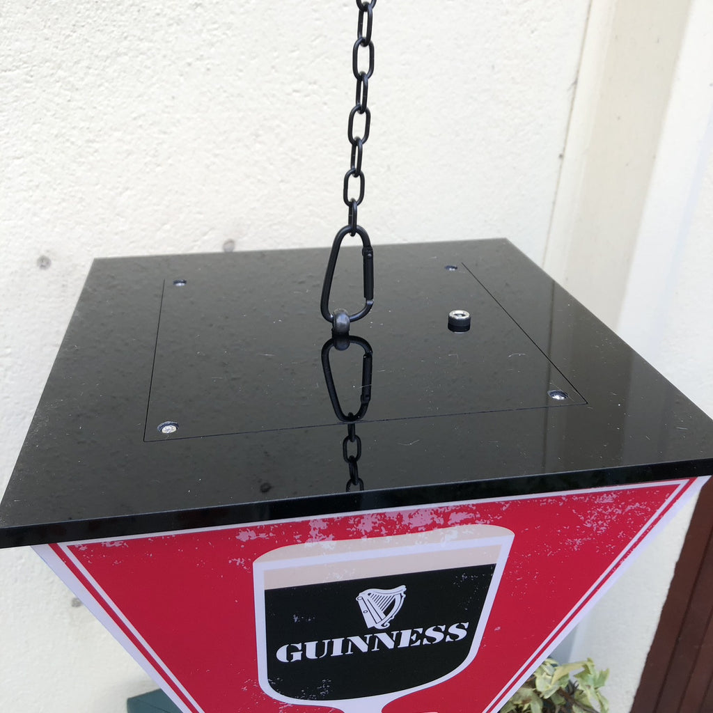 Guinness/ Smithwicks Four Sided Hanging Light