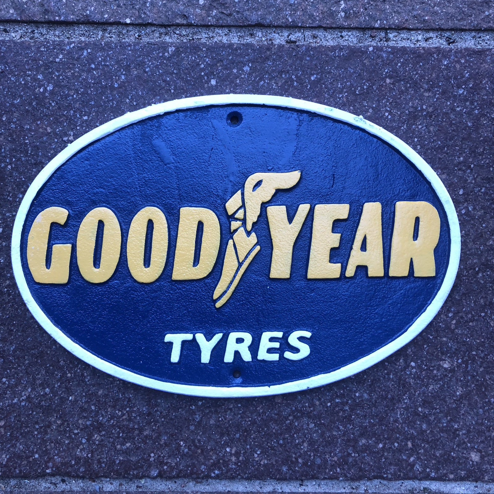 Good Year Tyres Cast Iron Sign