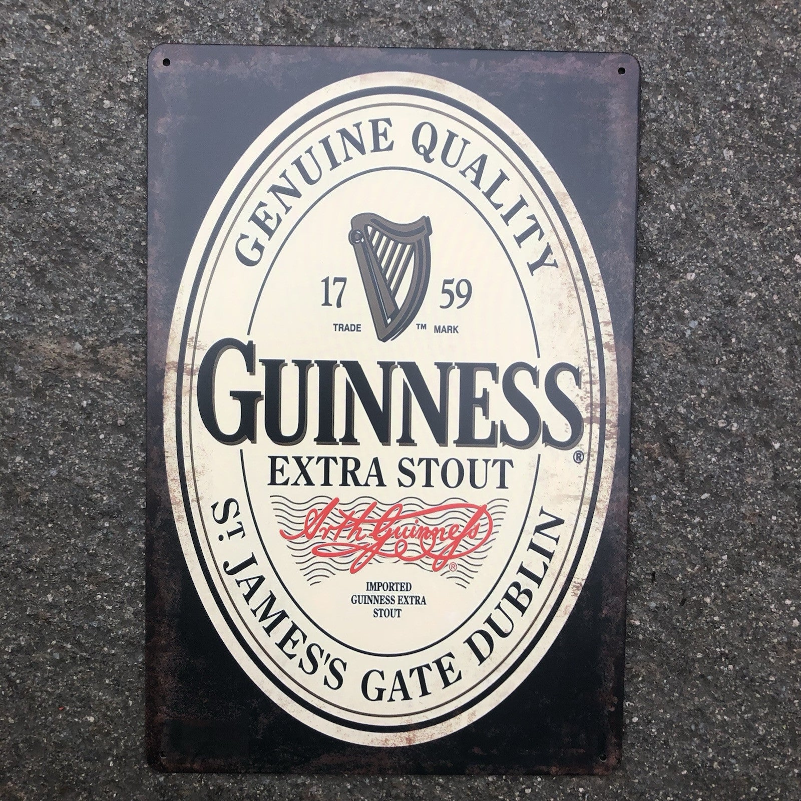 Guinness Extra Stout  Metal Sign New Design