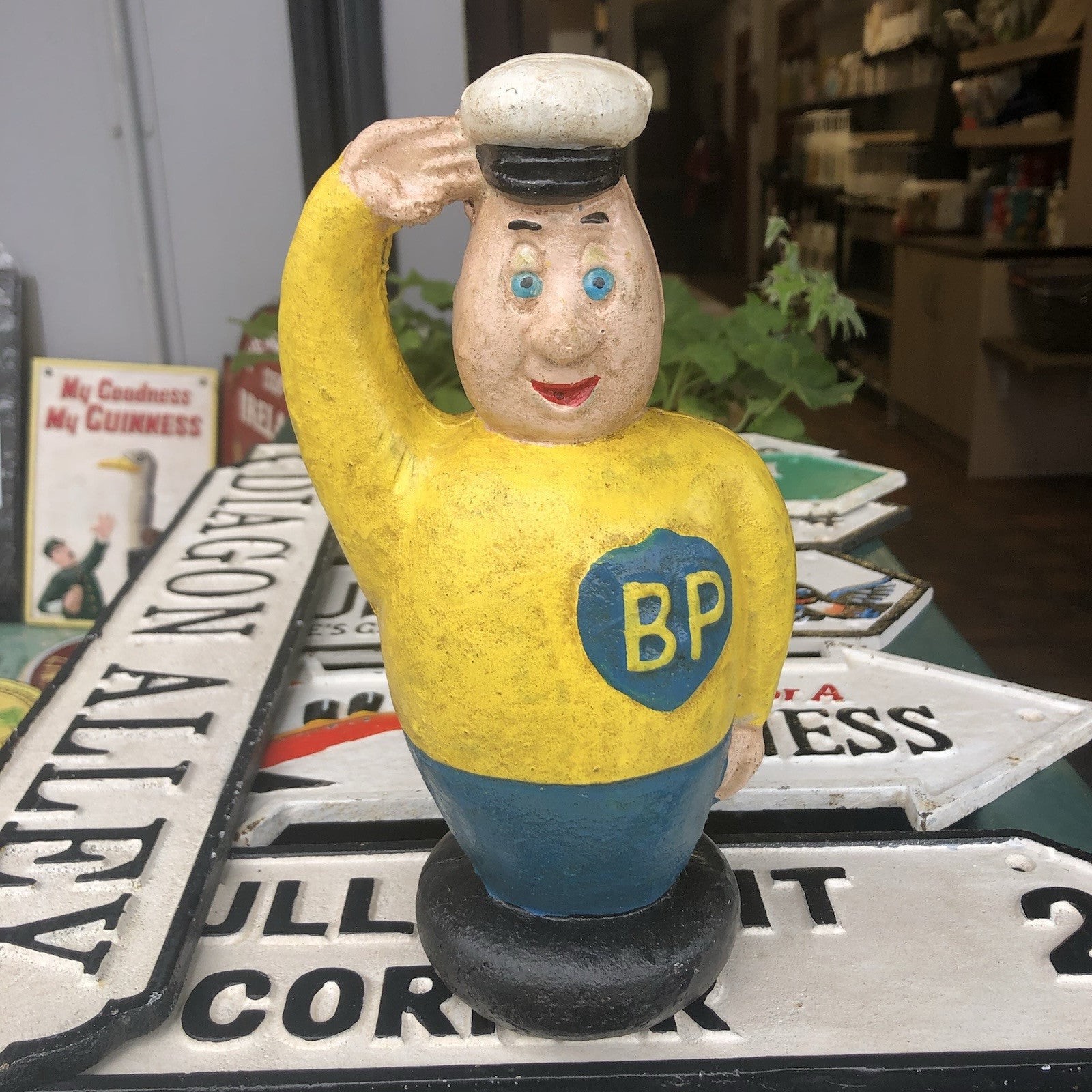 BP Cast Iron Money Man Box