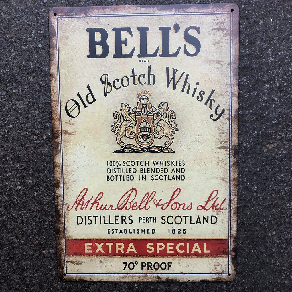 Bells Old Scotch Whisky Metal Sign New Design