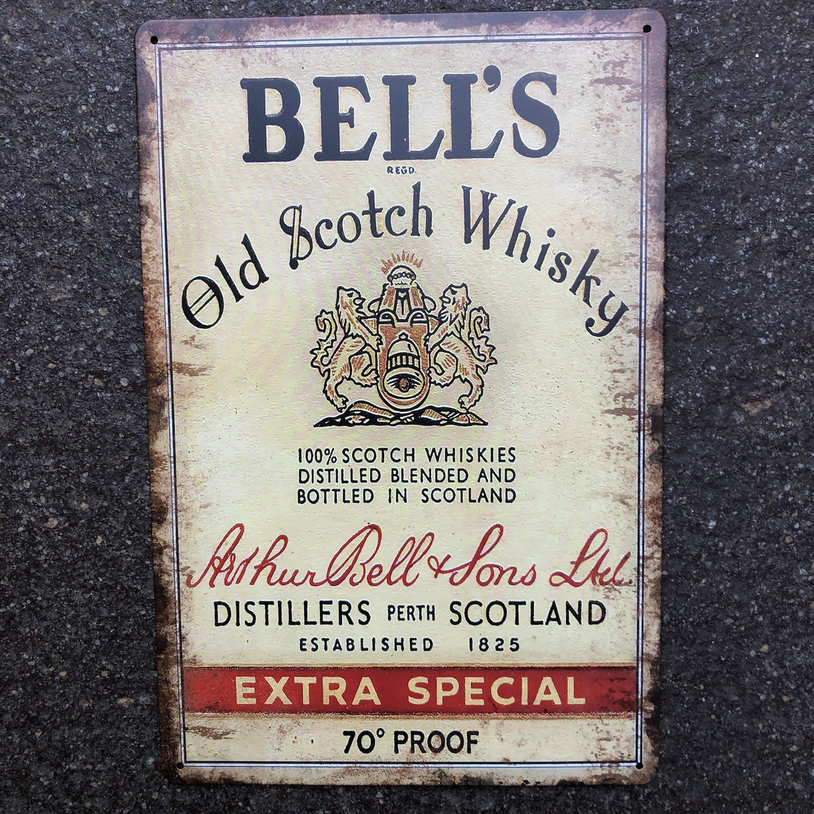 Bells Old Scotch Whisky Metal Sign New Design