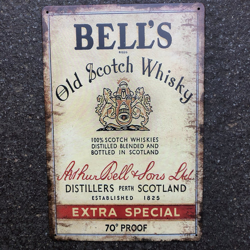 Bells Old Scotch Whisky Metal Sign New Design