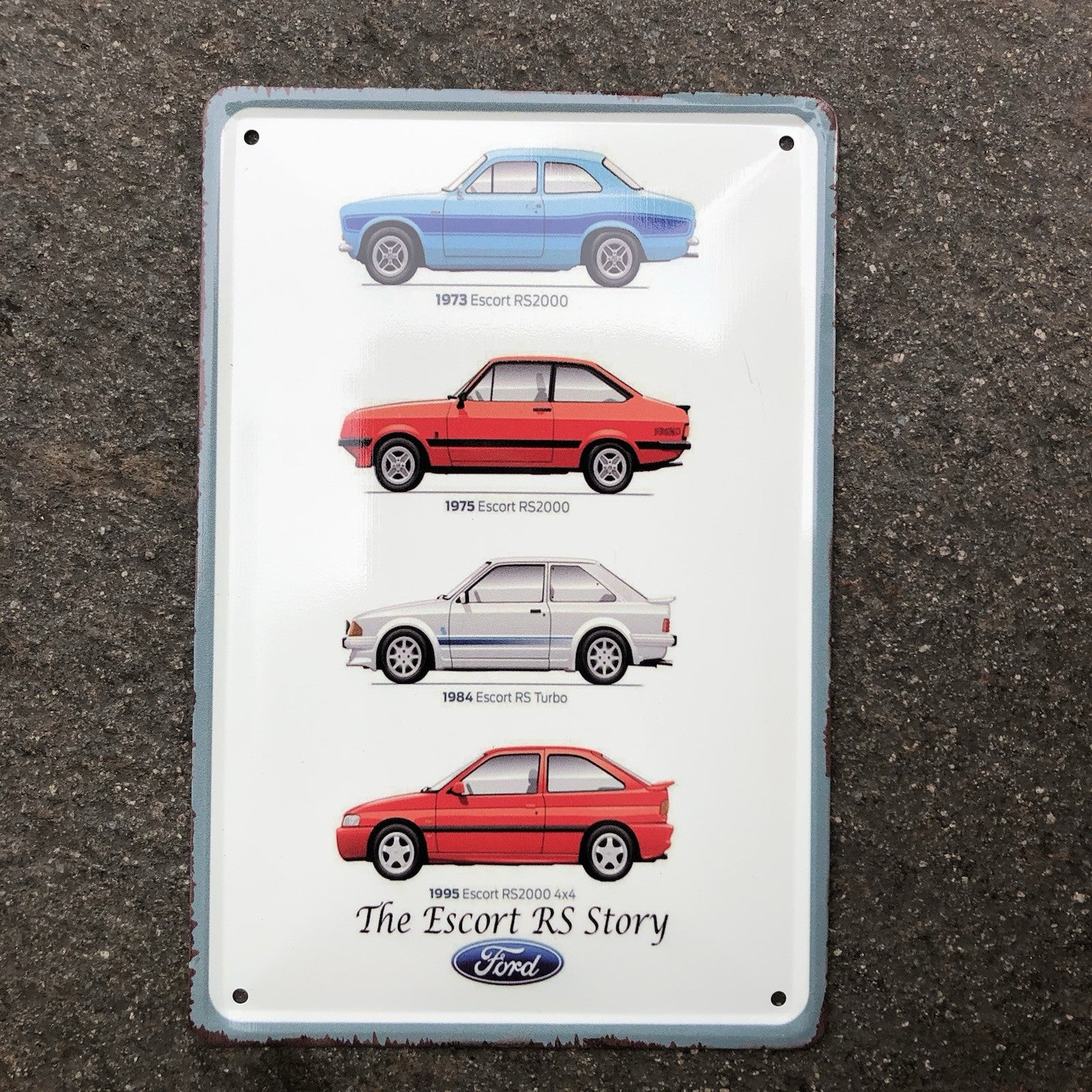 Escort R/S Story Metal Sign New Design
