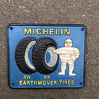 Michelin Earthmover Tires Cast Iron Sign