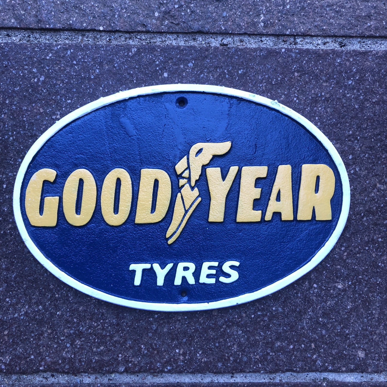 Good Year Tyres Cast Iron Sign